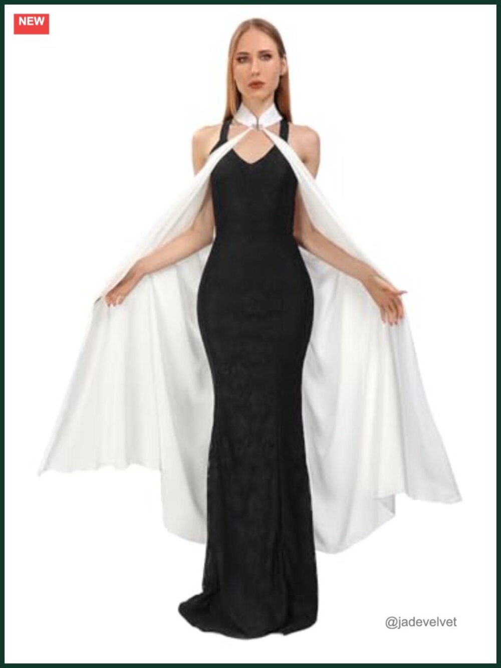 Chiffon Cape Shawl Fairy Elven Cloak Wedding Bridal Costume